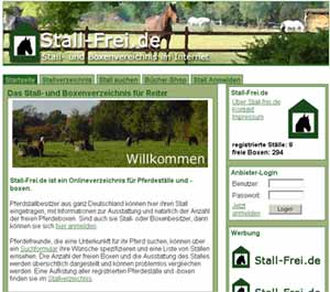 stall frei.de - stall und Boxenverzeichnis
